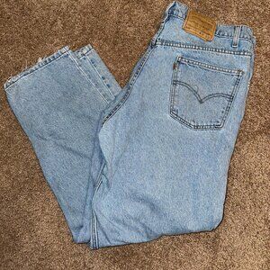 Vintage 1998 Levi’s 550 Relaxed Fit Orange Tab Blue Jeans  Size: 38x30